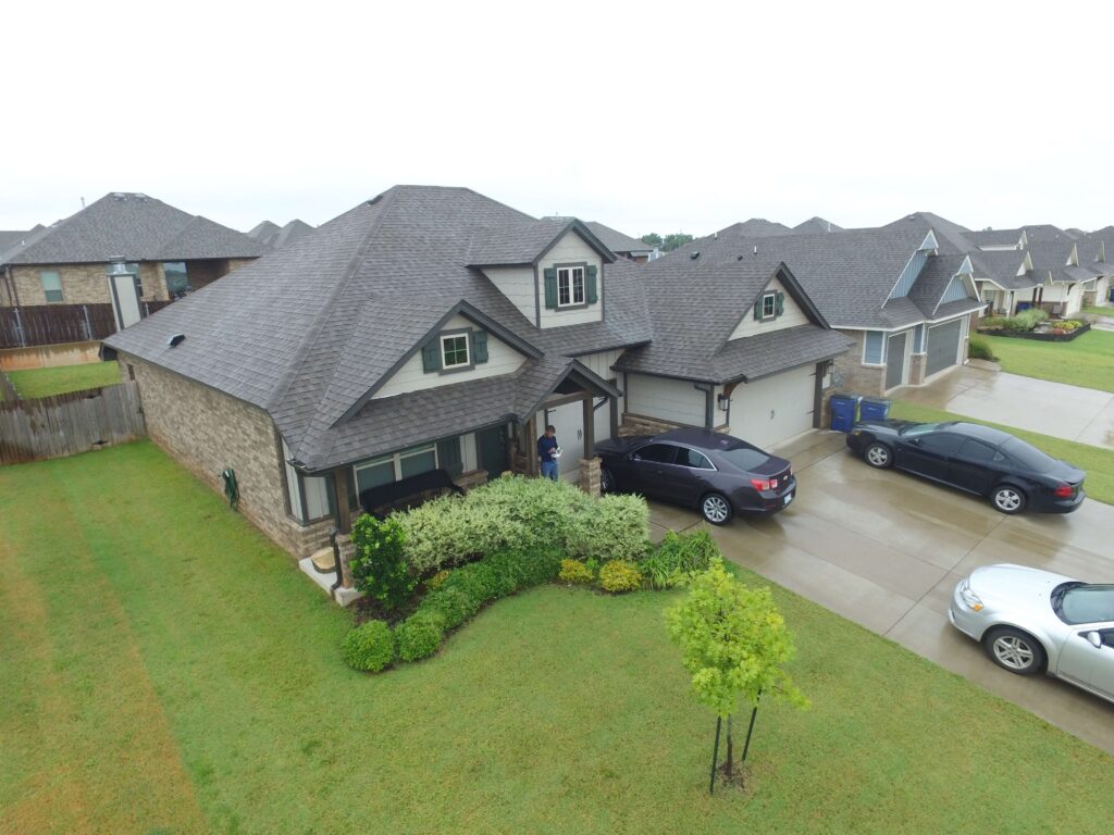 New roofed house installed by flex roofing