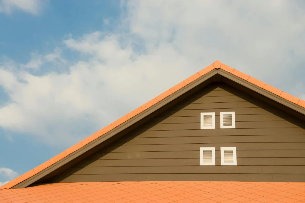 red roofed peak