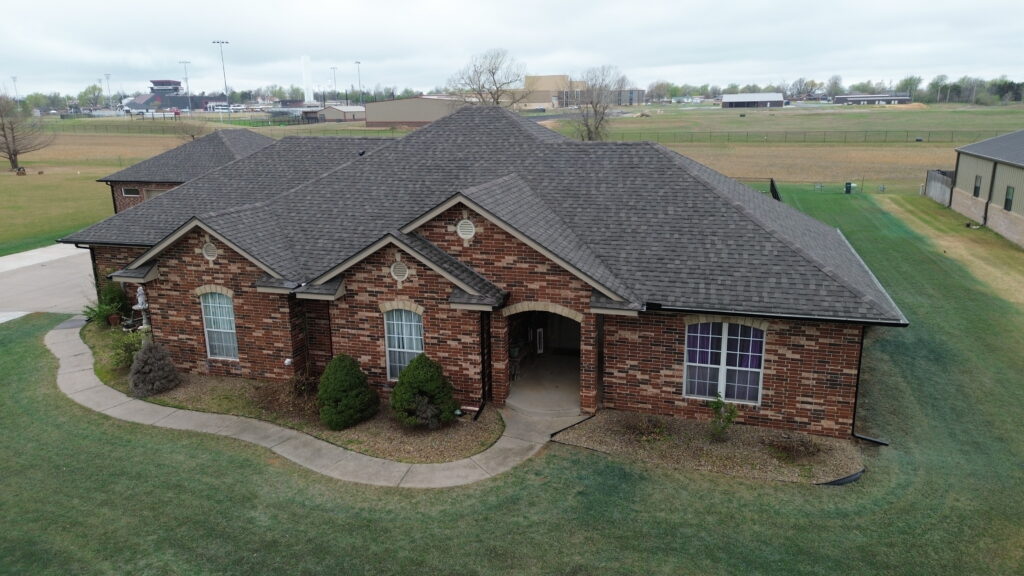 completed residential roof replacement scaled